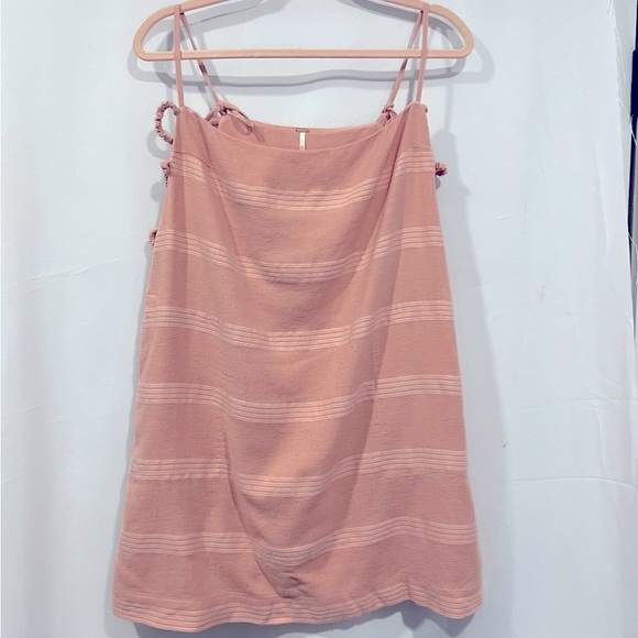 Free People Dresses & Skirts - Free People Pink Straps Dress L NWTS